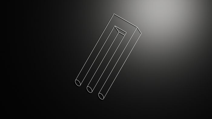 Minimalist impossible object illusion 4K