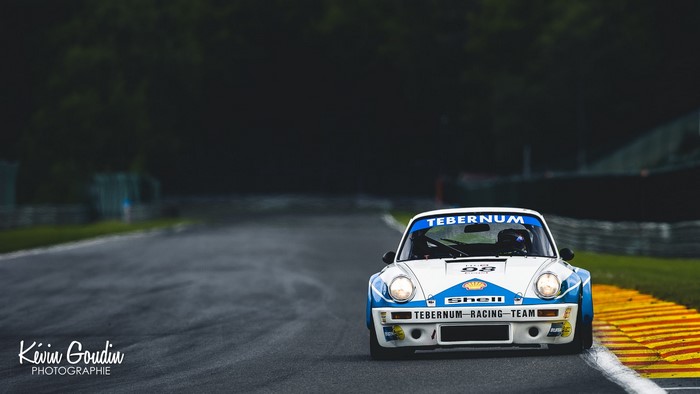 Porsche 911 race car on Spa-Francorchamps track
