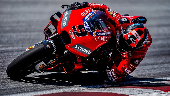 Francesco Bagnaia on a Ducati motorcycle