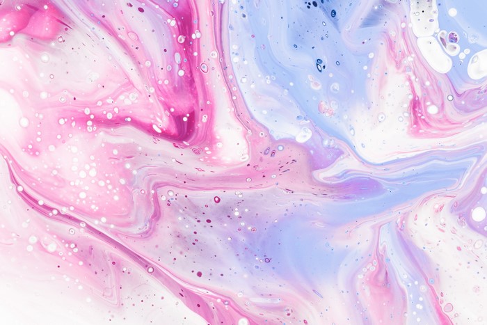 4K abstract paint splash pink purple blue