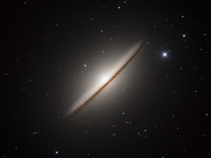 Sombrero Galaxy in Space