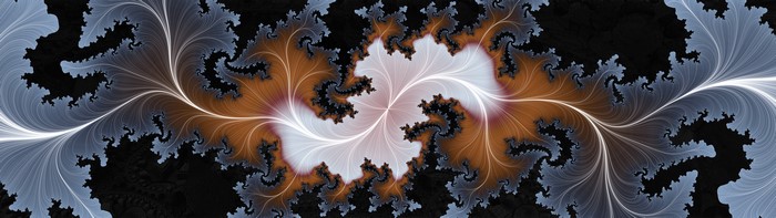 Fractal pattern for dual display