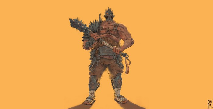 Warrior with Spiked Mace