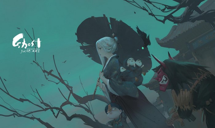 Ghost Oriental Fantasy Art by Junc