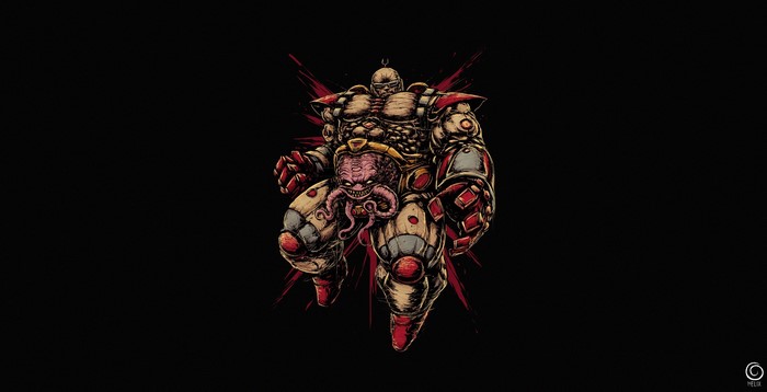 Krang in his robot body from Teenage Mutant Ninja Turtles