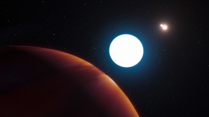 4K planet and stars in space