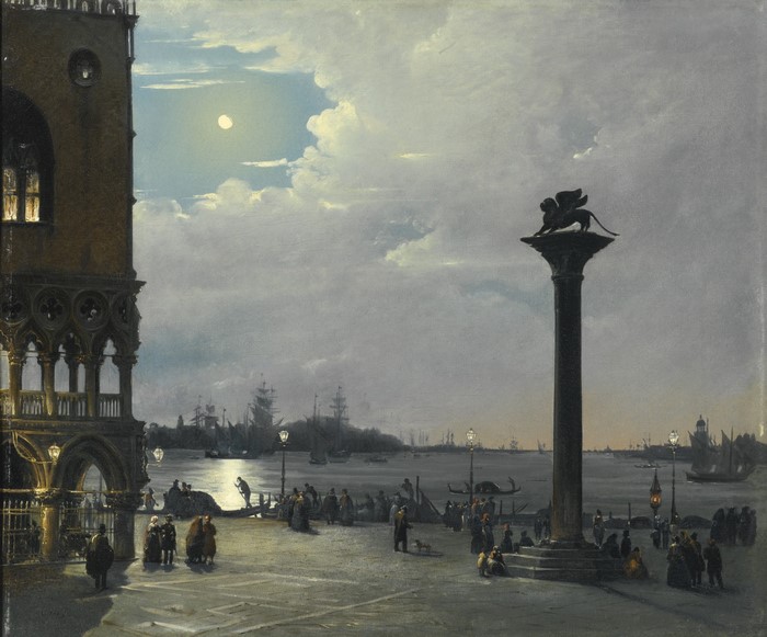 Venice at Night by Ippolito Caffi