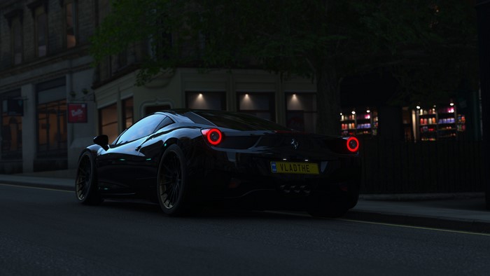 Black Ferrari 458 Italia in Forza Horizon 4