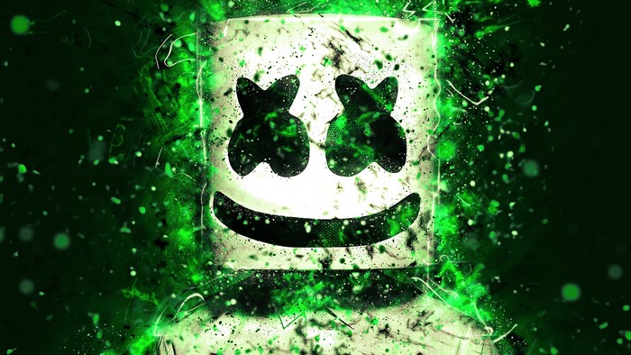 4K Digital Green Marshmallow Man