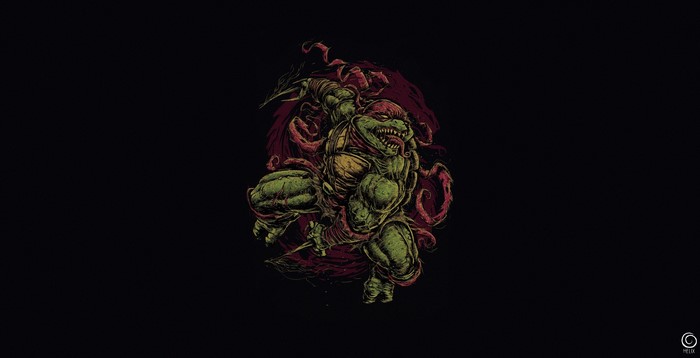 Raphael from Teenage Mutant Ninja Turtles artwork