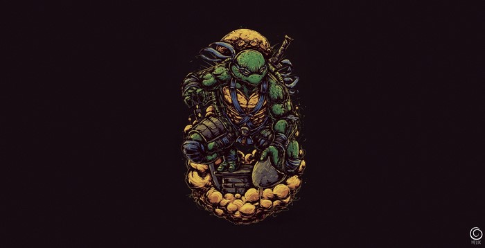 Leonardo from Teenage Mutant Ninja Turtles artwork