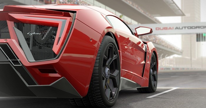 4K Lykan Hypersport car at Dubai Autodrome