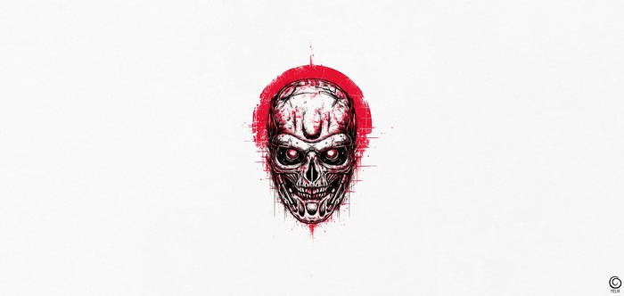 Terminator Skull Artwork