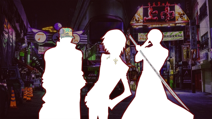 Characters from Tokyo Ghoul and Code Geass in Tokyo