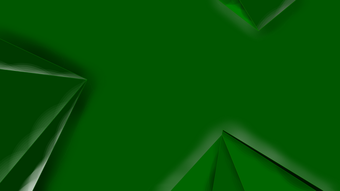 Abstract green geometric shapes with light effects