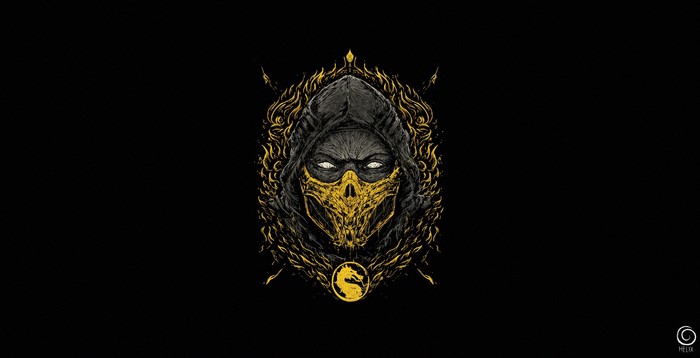 Scorpion from Mortal Kombat Artwork