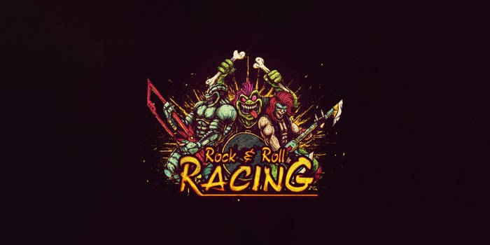 Rock & Roll Racing video game art