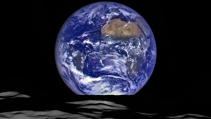 Earth seen from the Moon