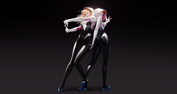 Spider-Woman Gwen Stacy fantasy art