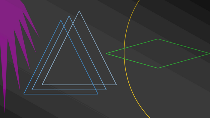 Abstract colorful triangles and rhombus