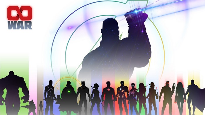 Avengers: Infinity War Poster with Thanos and Heroes