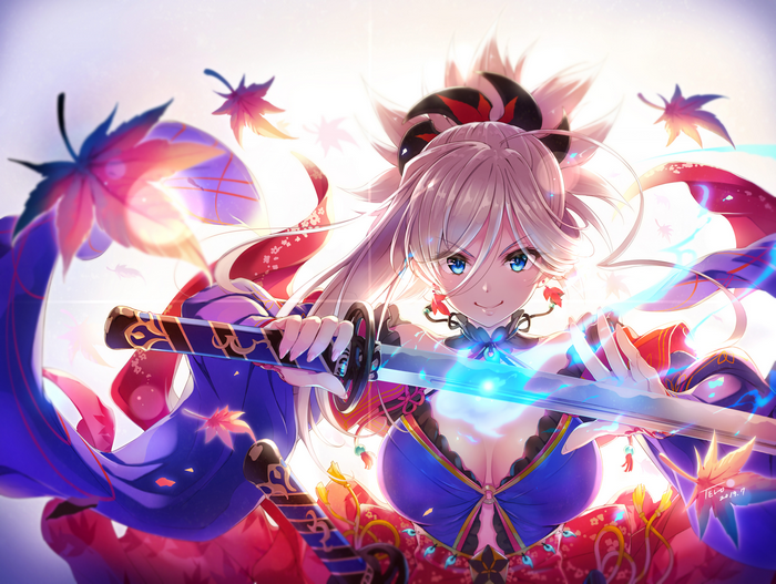 Miyamoto Musashi from Fate/Grand Order with Katana