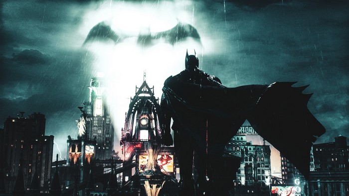 Batman from Batman: Arkham Knight in Gotham City
