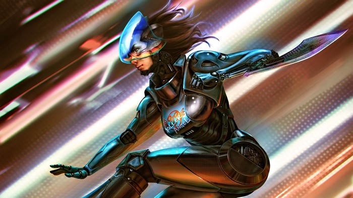 Alita: Battle Angel warrior with cybernetic enhancements