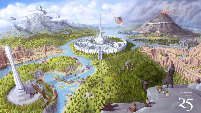 The Elder Scrolls 25th Anniversary Tamriel Landscape