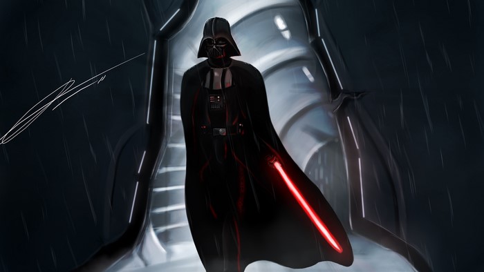 Darth Vader with Lightsaber from Star Wars