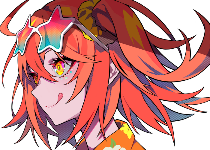 Girl with star sunglasses from Fate/Grand Order