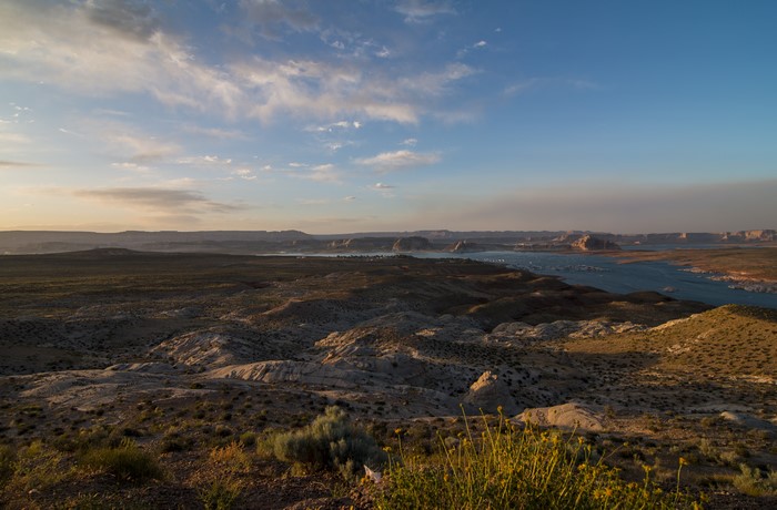 Sunset over Lake Powell, USA