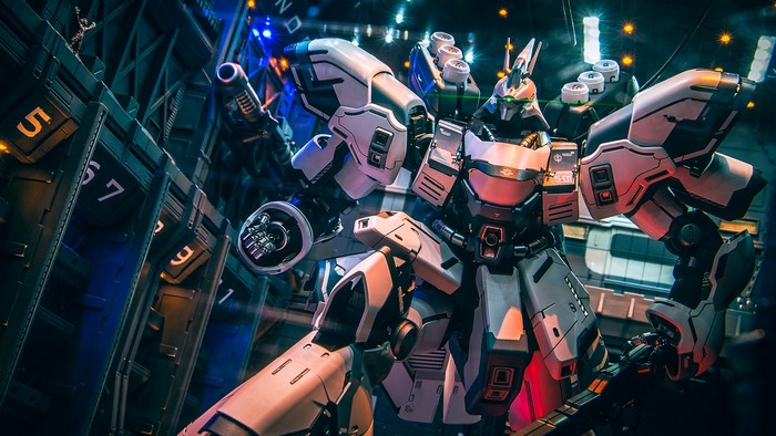 Master Grade Gundam Mech Diorama Scene