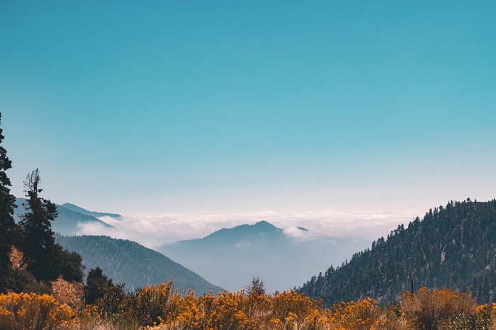 4K Mountains Landscape with Clouds