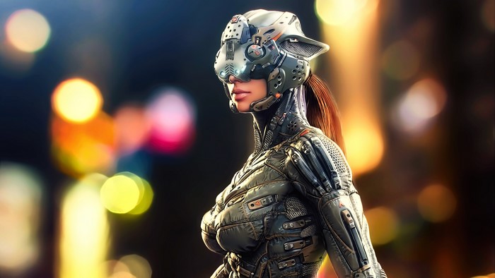 4K Futuristic Cyberpunk Women Concept Art