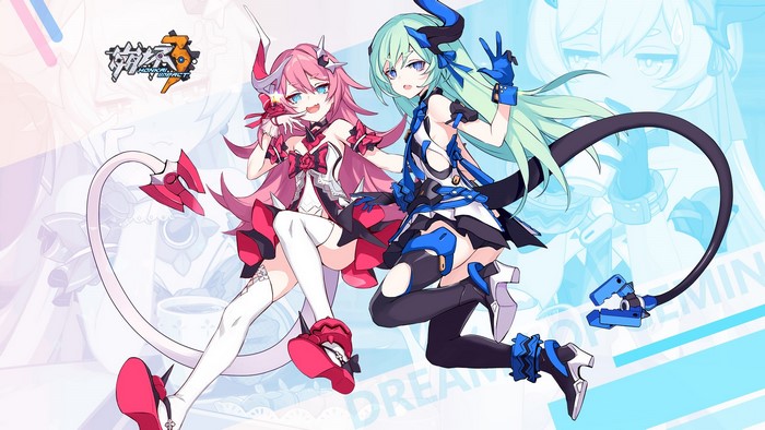 Two anime girls from Honkai Impact 3rd