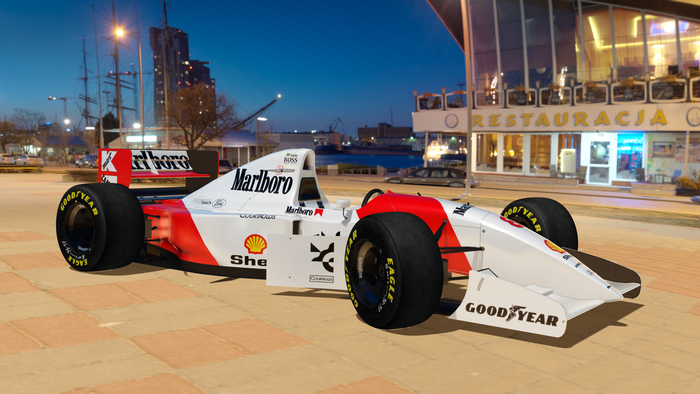 McLaren MP4/8 Formula 1 car with Marlboro livery