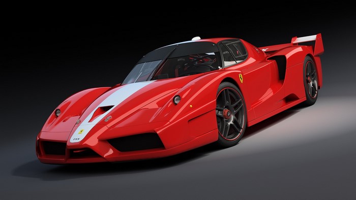 Red Ferrari FXX car