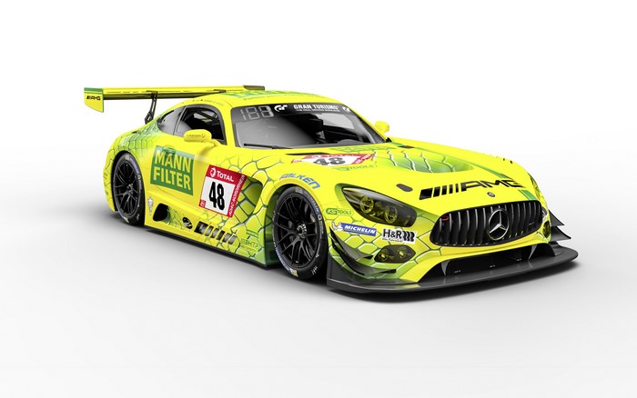 4K Mercedes Benz AMG GT3 race car