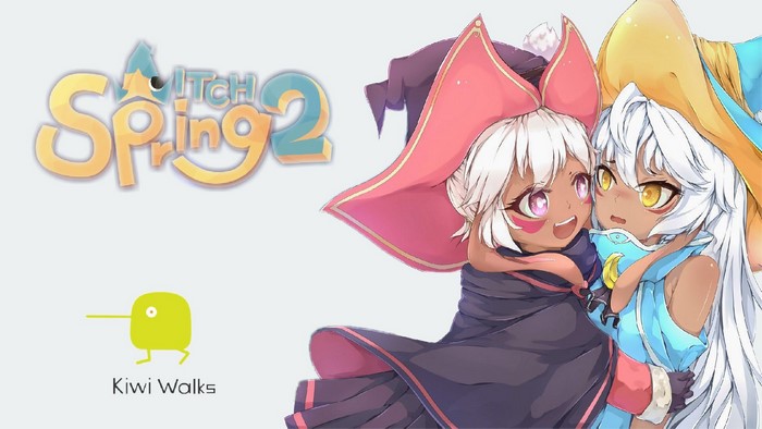 Witch Spring 2 logo with two anime girls