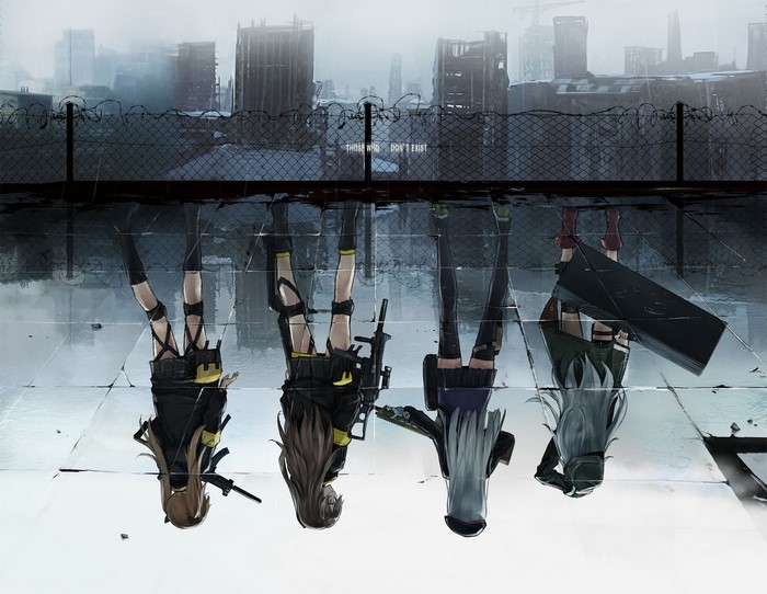 Girls Frontline Characters in Urban Setting