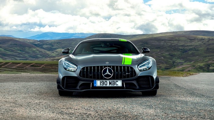 Mercedes-AMG GT R on a mountain road