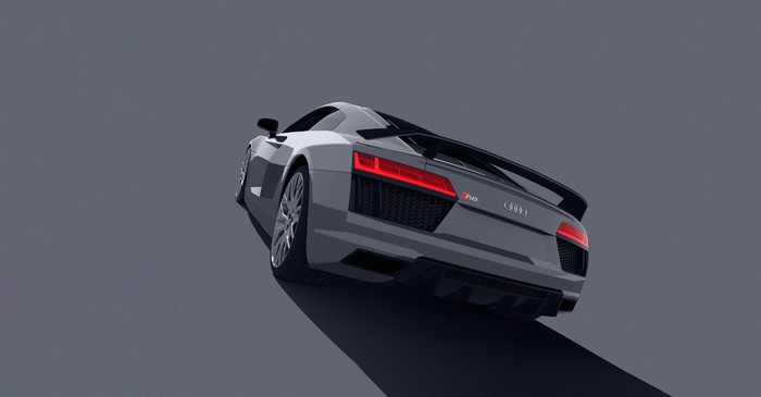 Audi R8 Type 4S digital art