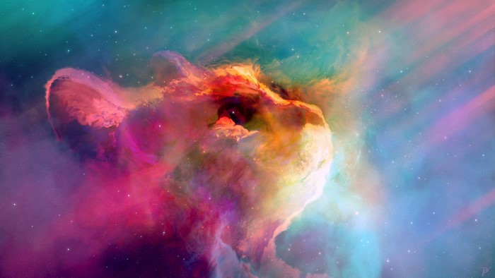 Cat Nebula Space Art by JoeyJazz