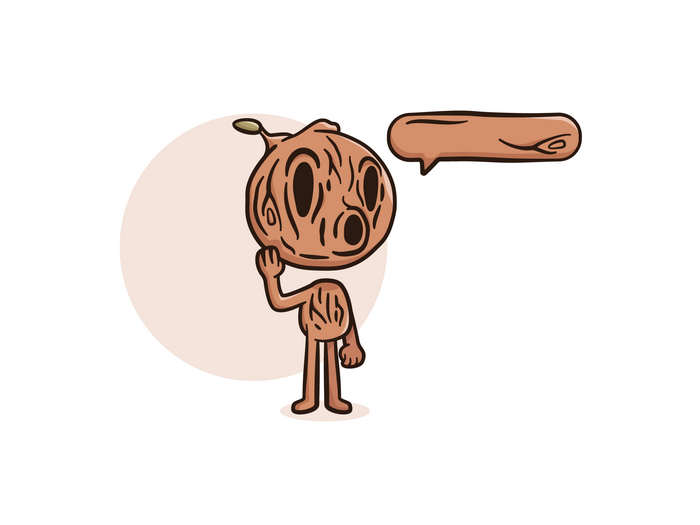 Hilda character with speech bubble