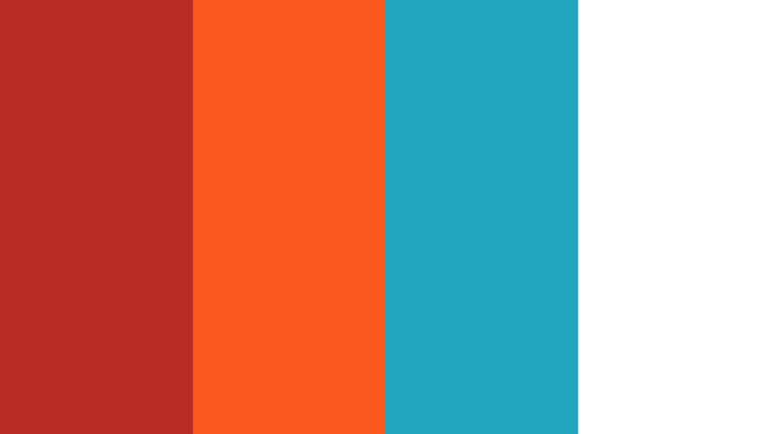 Neon Genesis Evangelion movie poster color palette