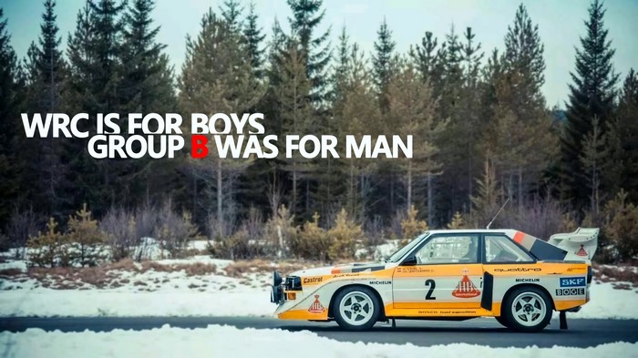 Audi Quattro Group B Rally Car in Snow