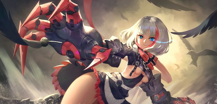 Admiral Graf Spee from Azur Lane with mechanical arm