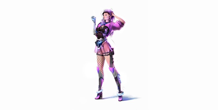 Sombra from Overwatch, cyborg, 4K
