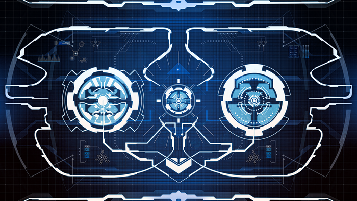 Technomancer Futuristic Digital HUD Interface